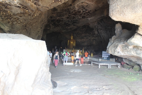 Temple cave hidden amidst  the tracks